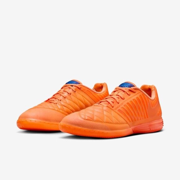 Nike Lunargato II IC - Size 12 Men`s Soccer Shoes Orange Leather 580456-800 NEW main image 7